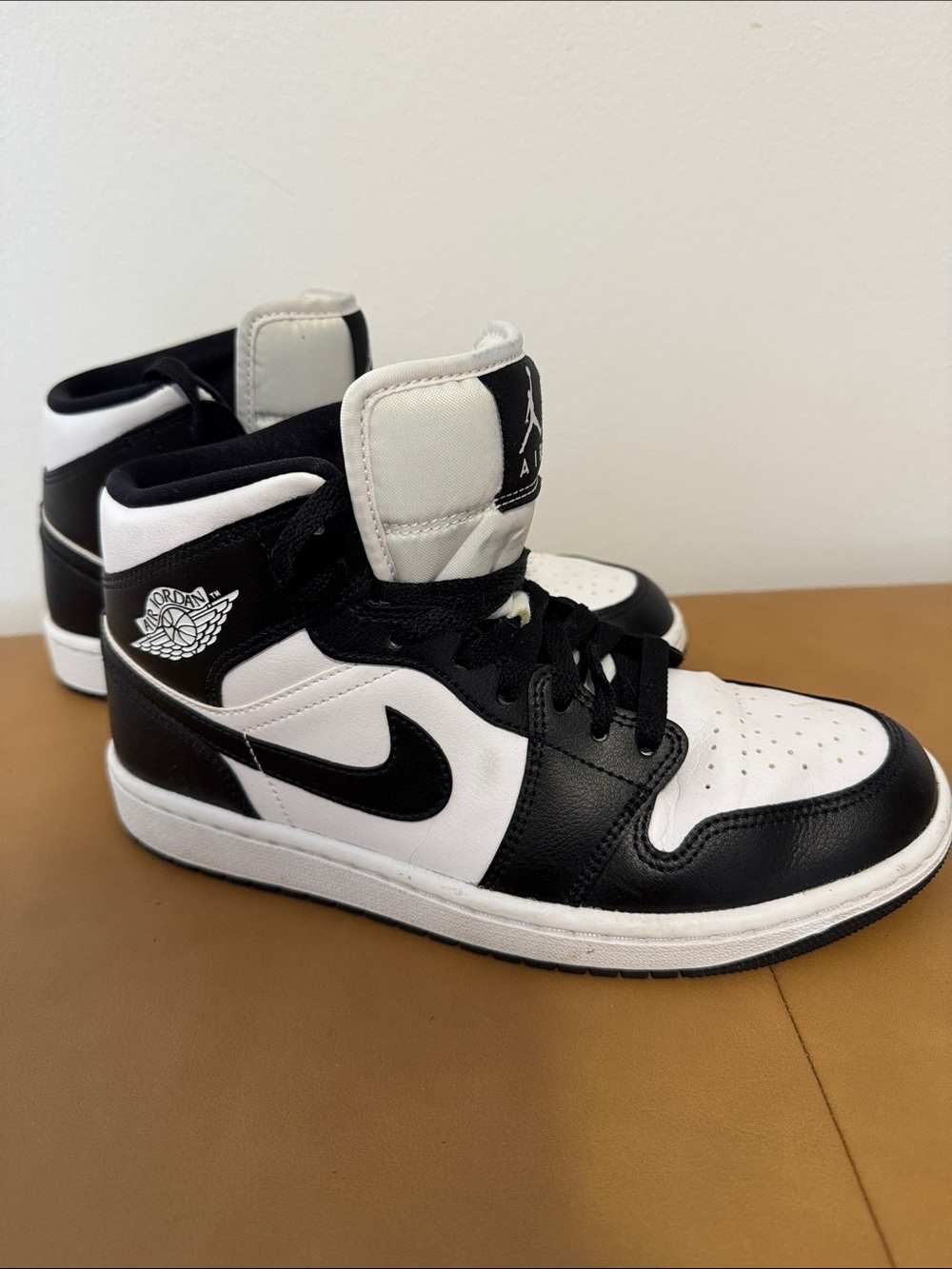 Jordan Black & White High-Top Sneakers